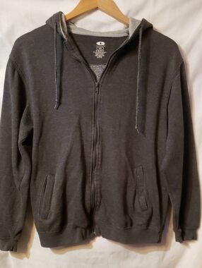 Athletic Works Dark Gray Full-Zip Hoodie